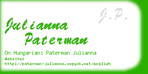 julianna paterman business card